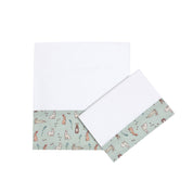 Blue Bunnies Baby Sheet Set