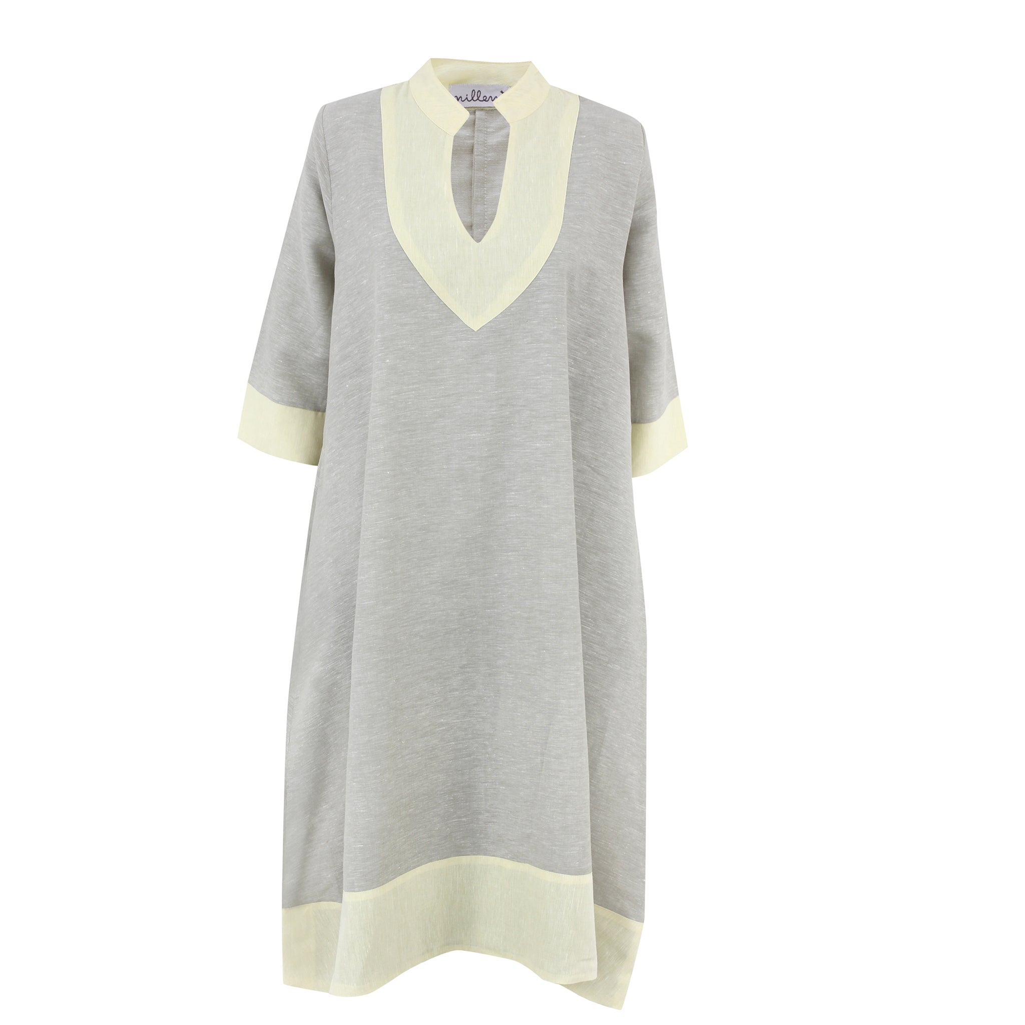 Pistachio/Lime Linen Kaftan