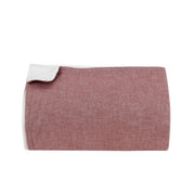Burgundy/Off-White Throw Blanket