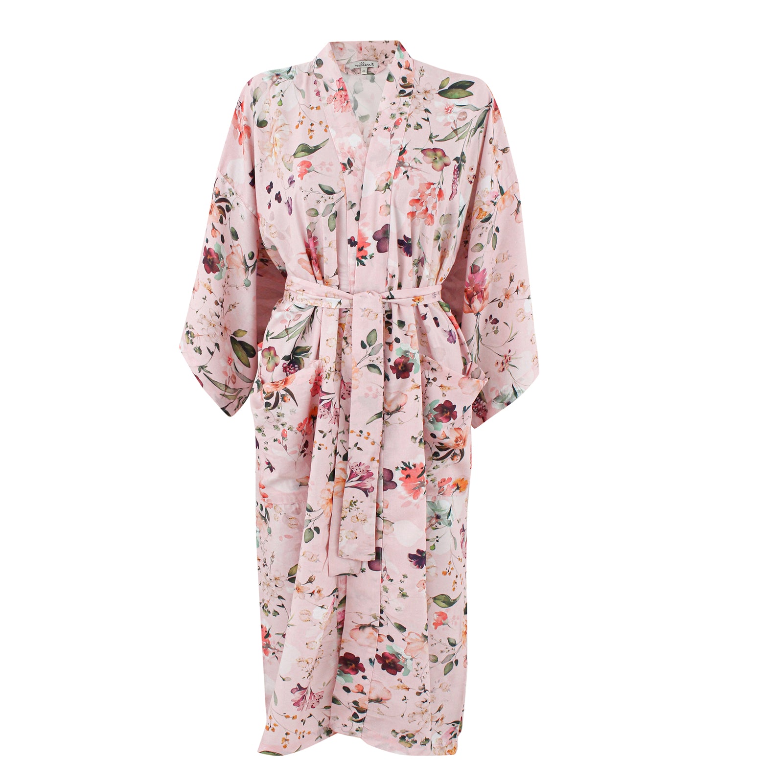 Aquarelle Flowers Classic Cotton Kimono