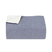 Indigo/Off-White Throw Blanket
