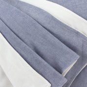 Indigo/Off-White Throw Blanket