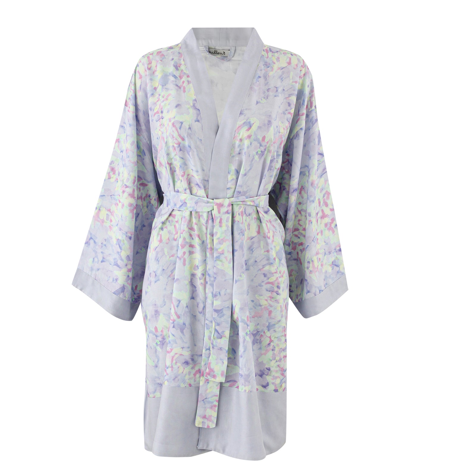 Lilac Petal Classic Cotton Short Kimono