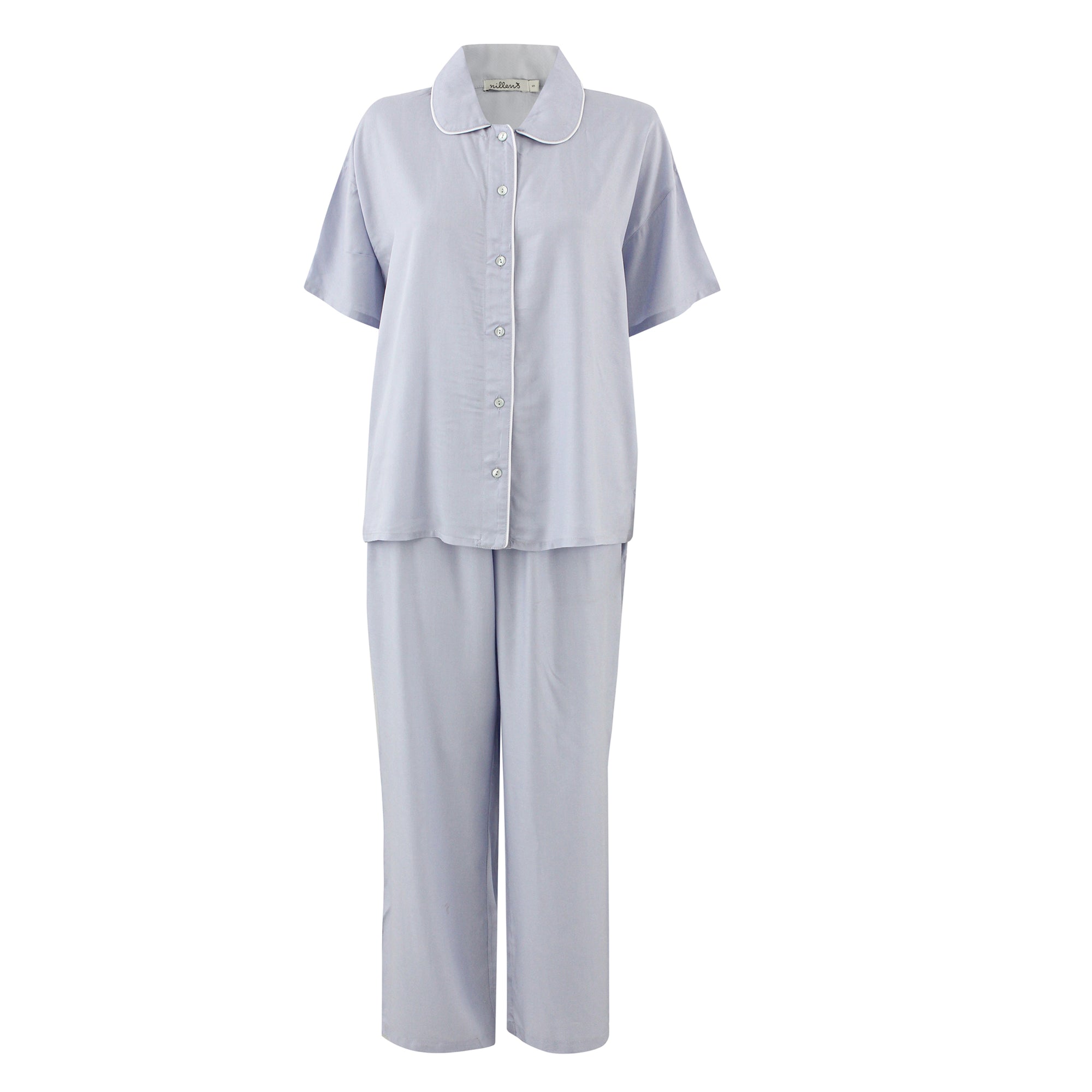 Lilac Piping Pyjama Set