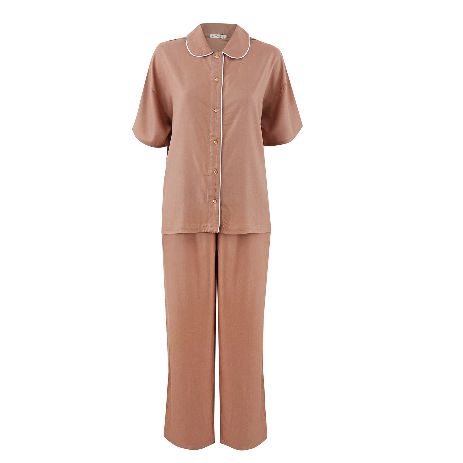 Coco  Piping Silky Viscose Pyjama Set