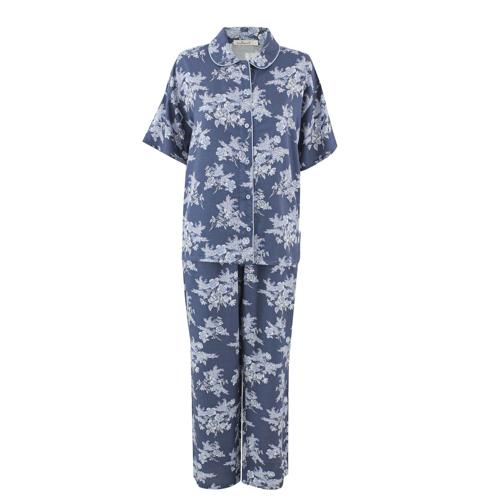 Jardin Bleu Silky Viscose Pyjama Set