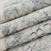 Botanical Canvas Linen Kaftan Dress