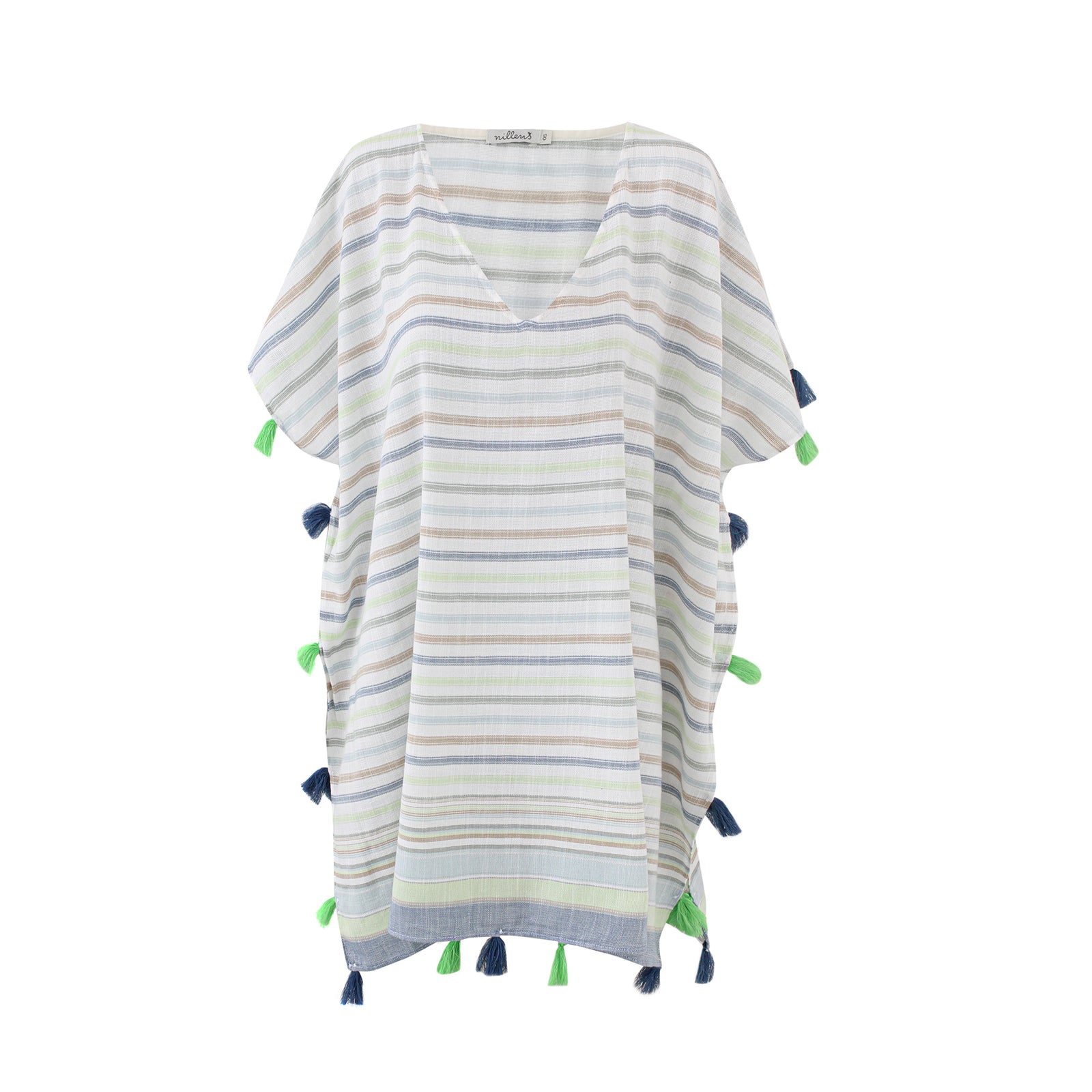 Green/Blue Stripe Coverup