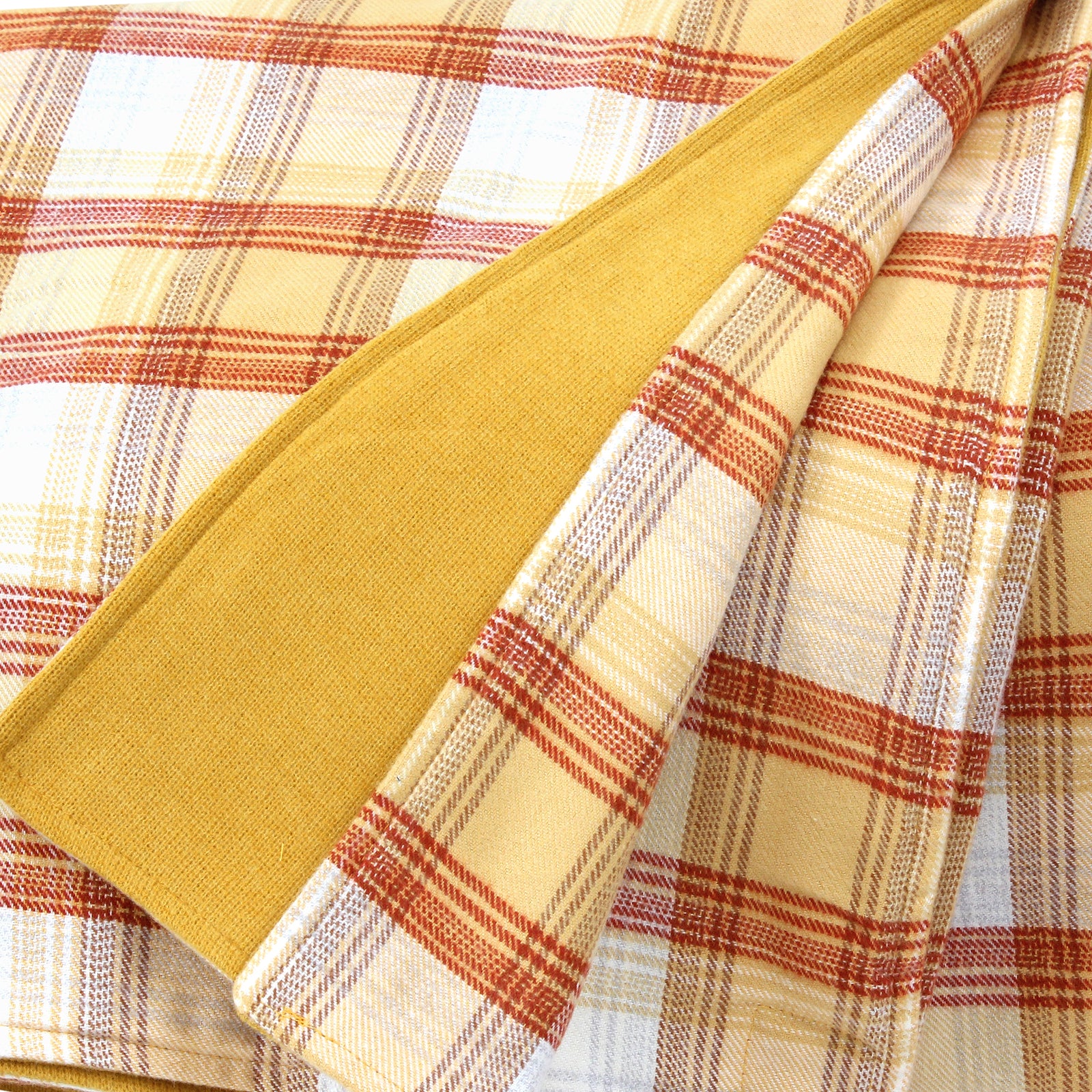 Yellow Check Throw Blanket