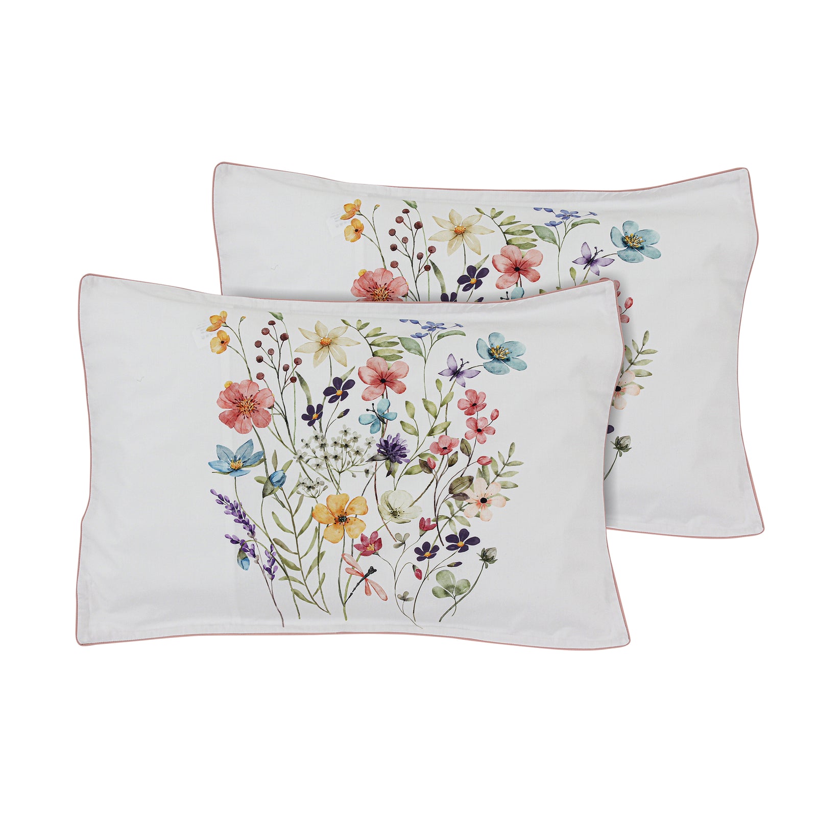 Blooms Pillowcases, Set of 2 (600 TC)