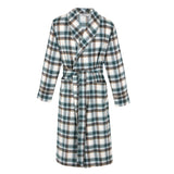 Teal Check Piping Robe
