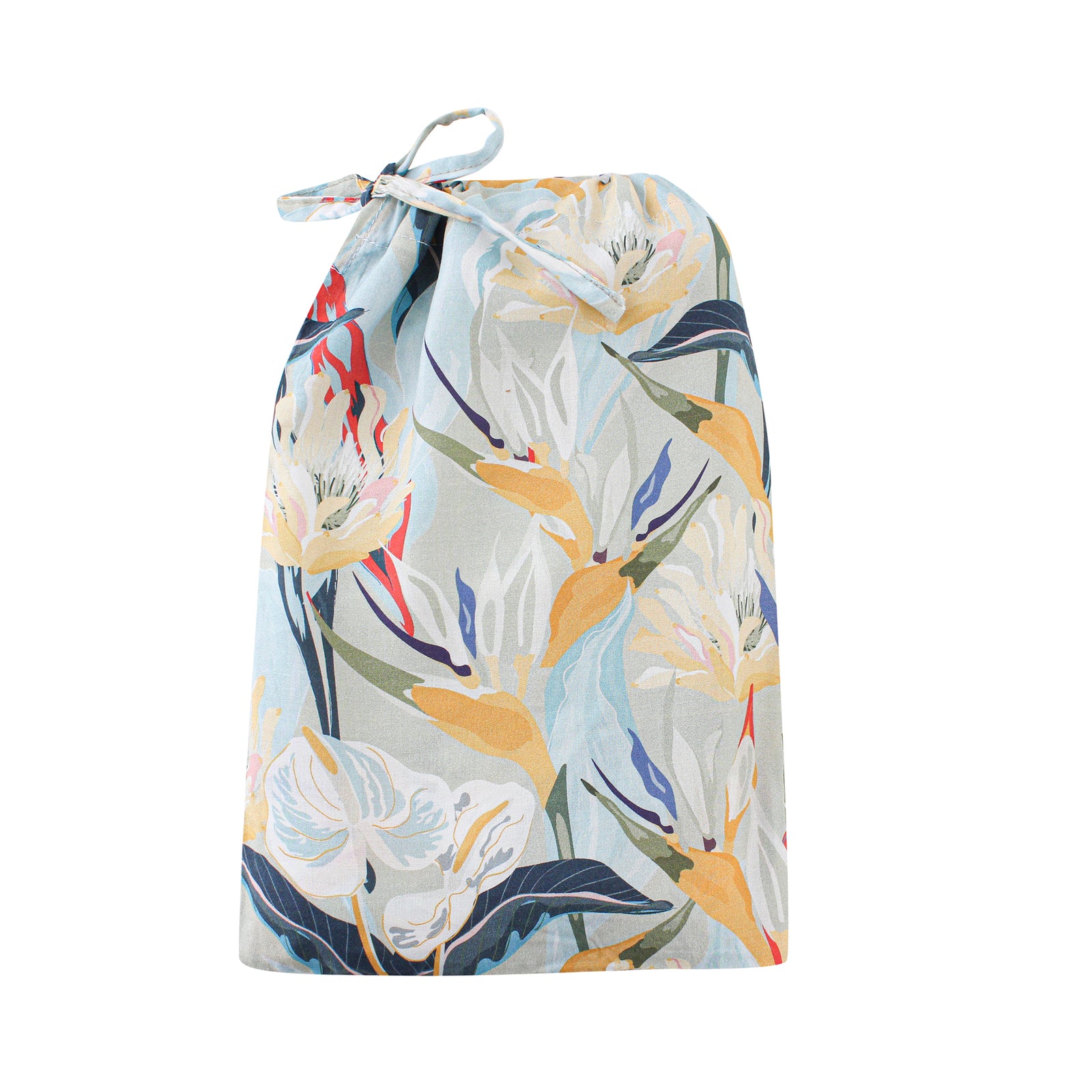 Khaki Orchid Classic Cotton Short Kimono