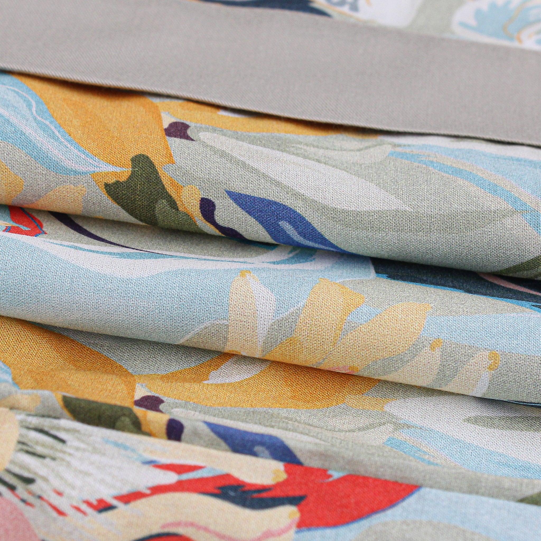 Khaki Orchid Classic Cotton Short Kimono