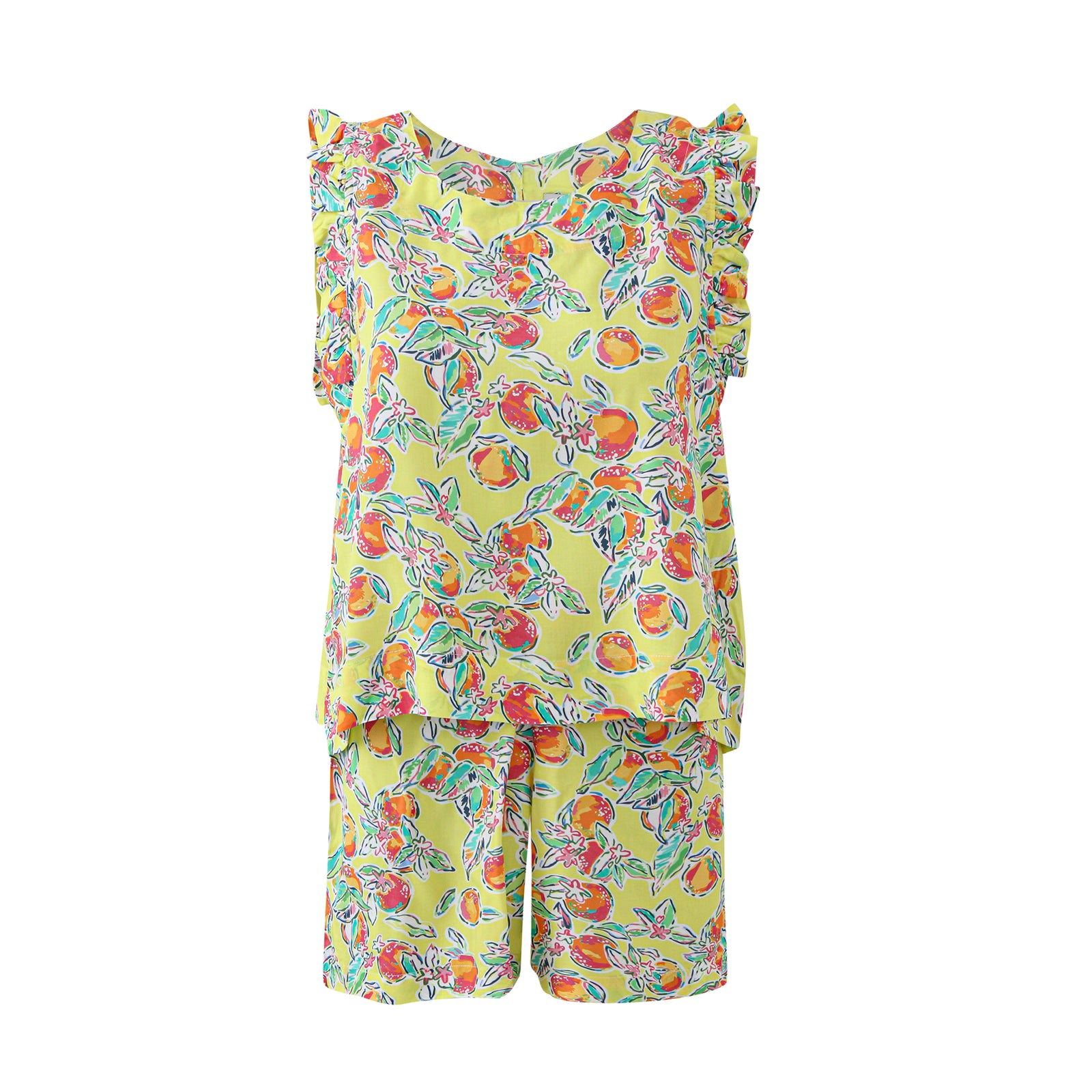 Yellow Citrus Short Set