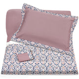 Mauve/Andalus Rose Duvet + Pillowcases