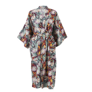 Mint Orchid Viella Cotton Kimono