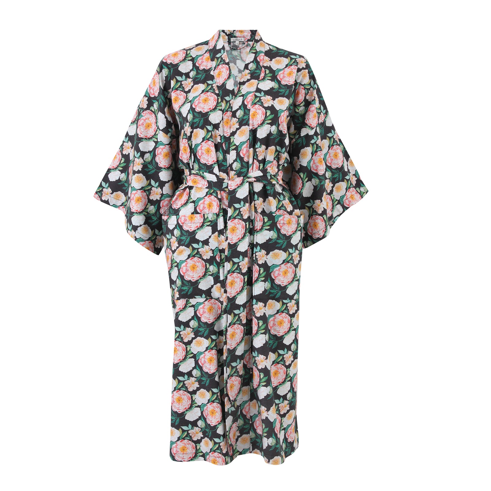 Pink Dahlia Warm Cotton Kimono