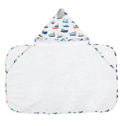 Blue Boats Hooded Kids Towel (3-5Y)