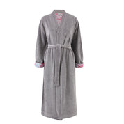 Grey/Violet Mirage Velvet Robe