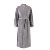 Grey/Violet Mirage Velvet Robe