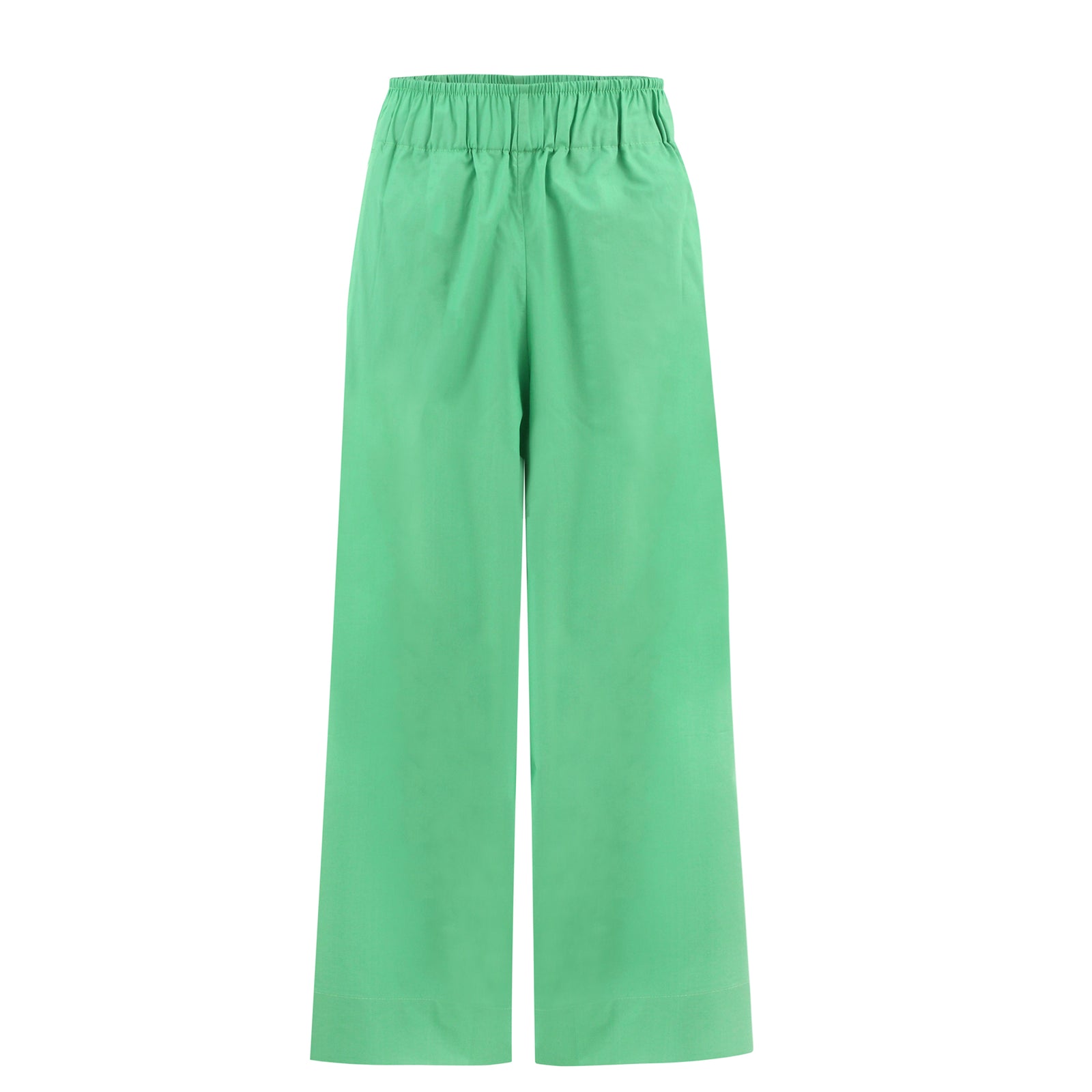Light Green Cropped Wide Leg Pants