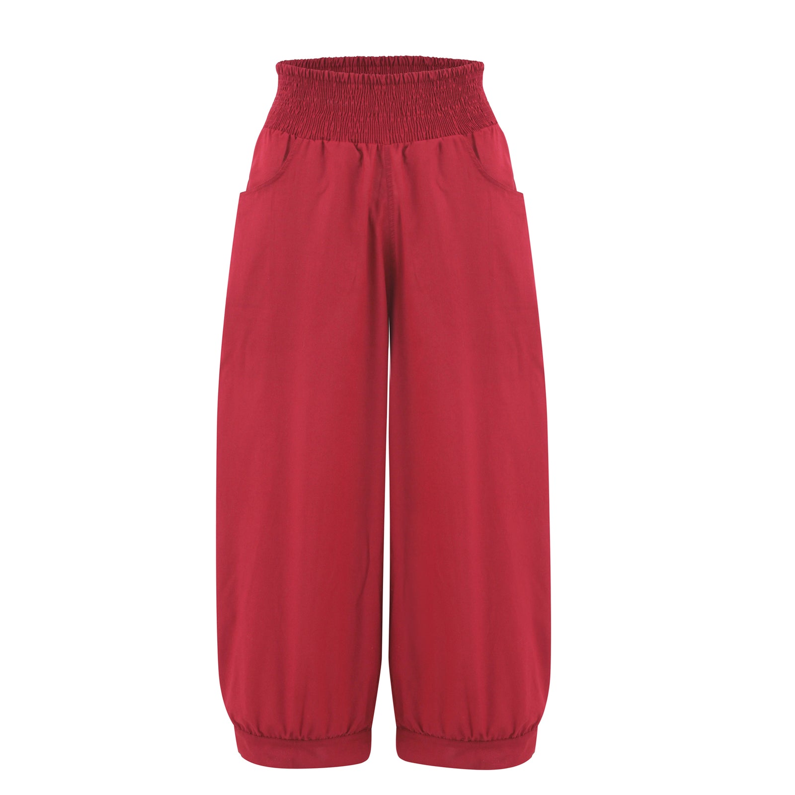 Burgundy Harem Pants