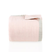 Pink Cotton Frame Muslin Bedspread