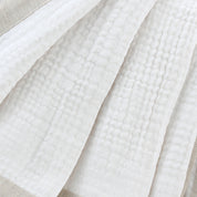 Off-White Cotton Frame Muslin Bedspread