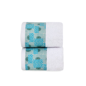 Groovy Blue Face Towel