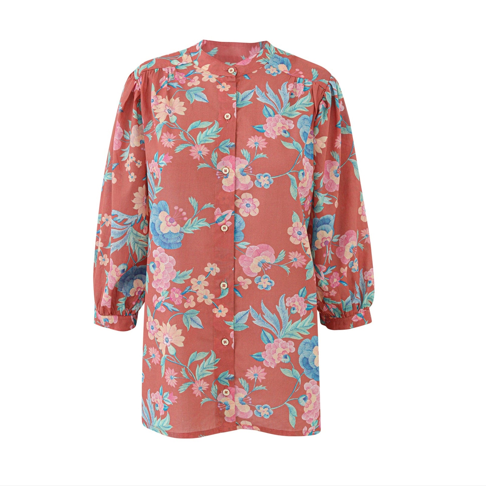 Orange Secret Garden Bali Blouse