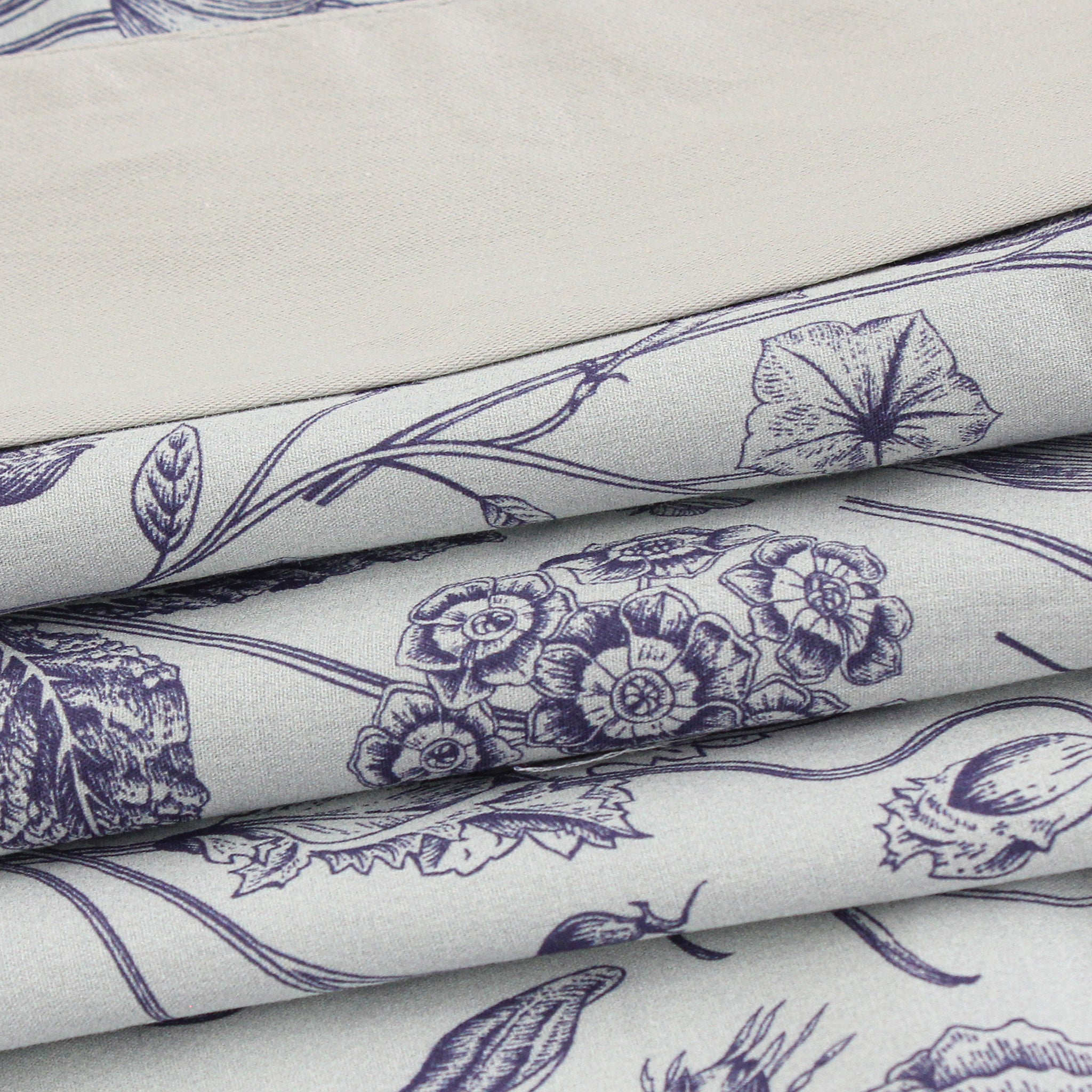 Silver Florals Classic Cotton Kimono
