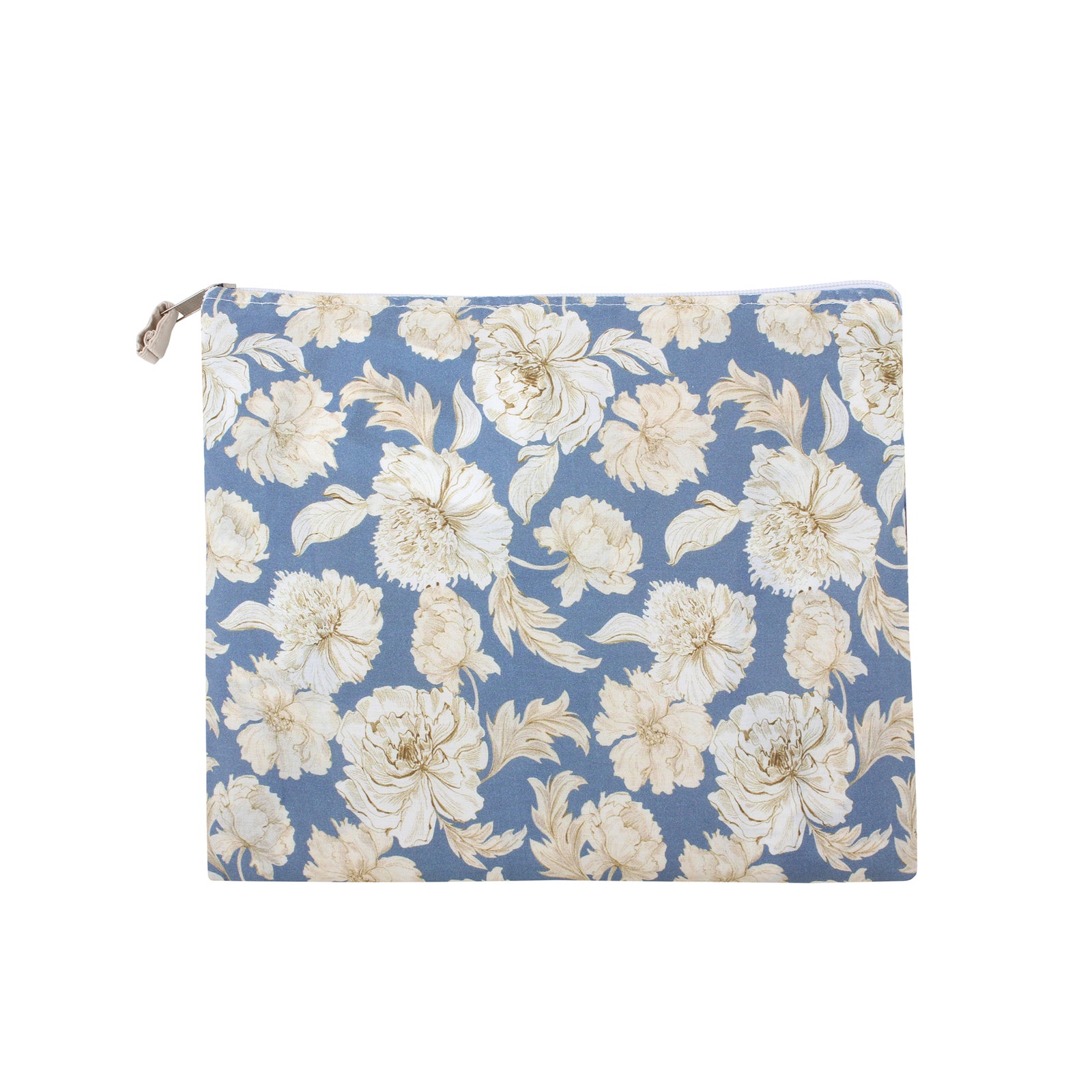 Cream On Blue Classic Cotton Kimono