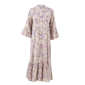 Beige and Purple Fez Dress