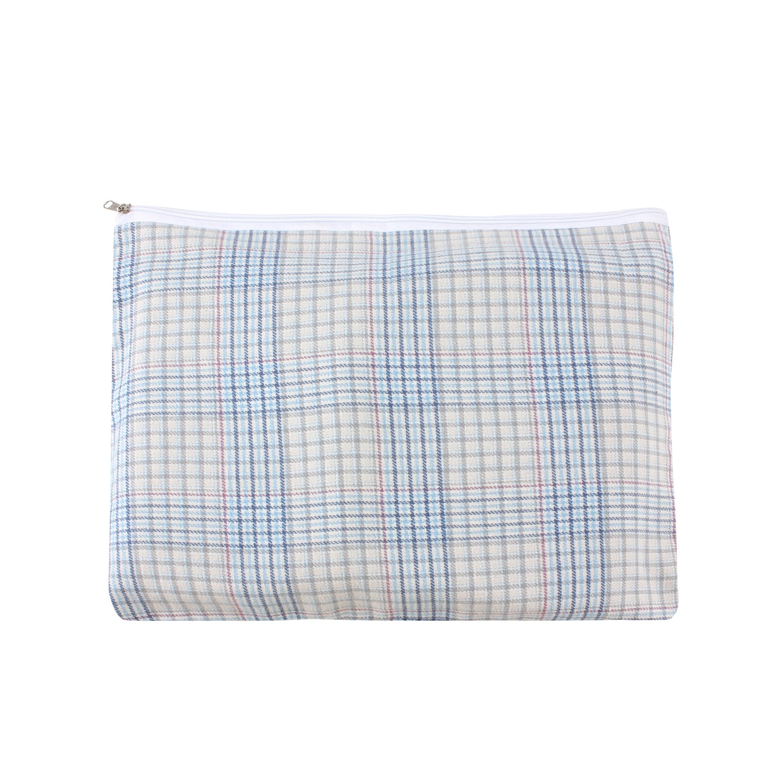 Blue/Grey Check Piping Robe