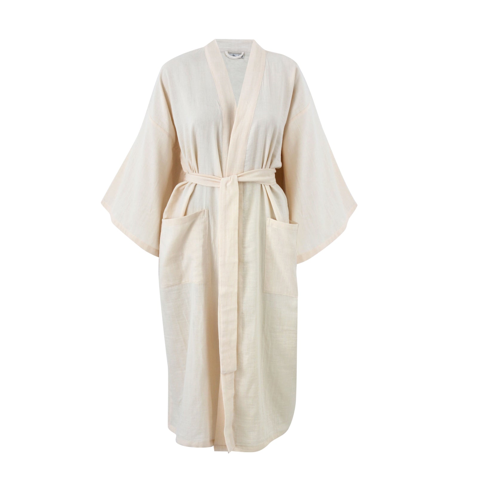 Plain Biege Classic Cotton Kimono