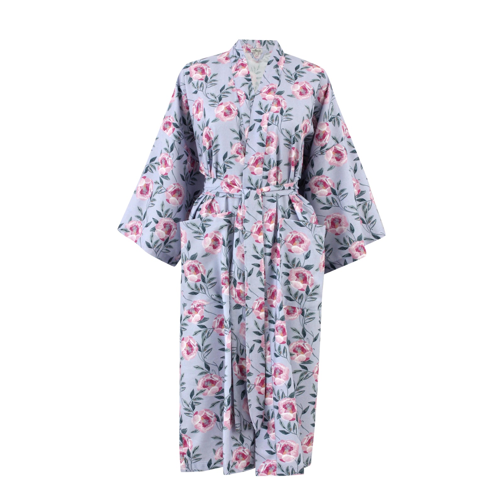 Moon Flowers Warm Cotton Kimono