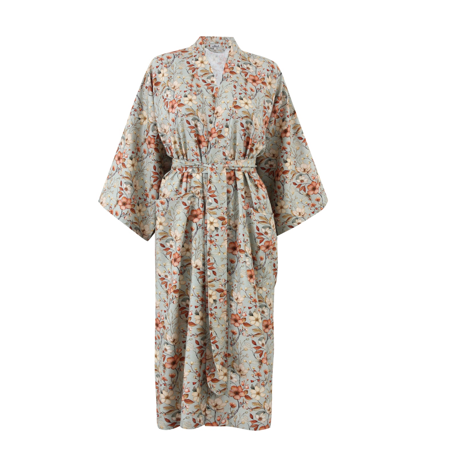 Amber Bloom Warm Cotton Kimono