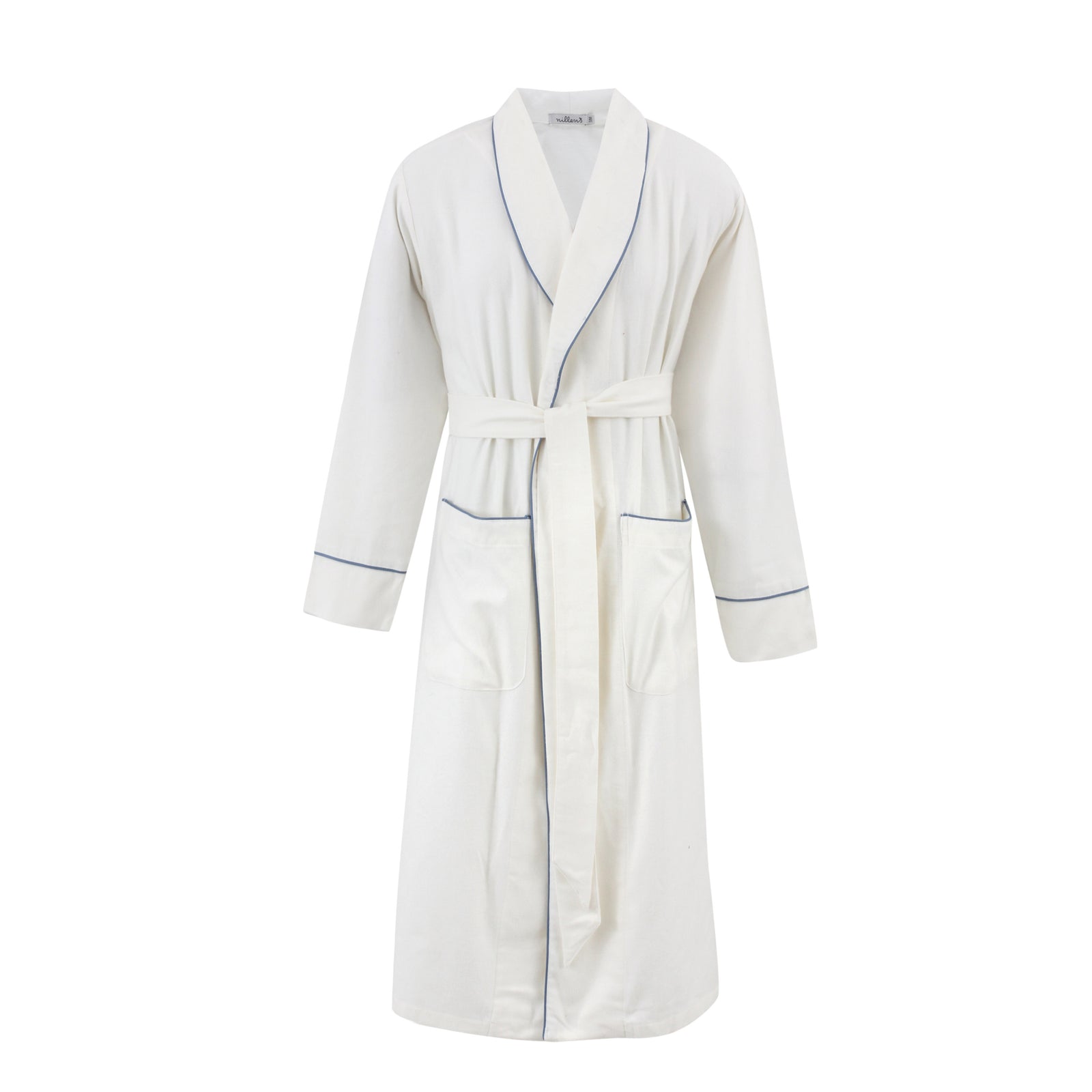 Off-white/Blue Piping Robe