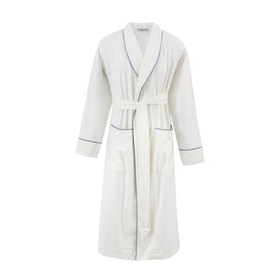 Off-white/Blue Piping Robe