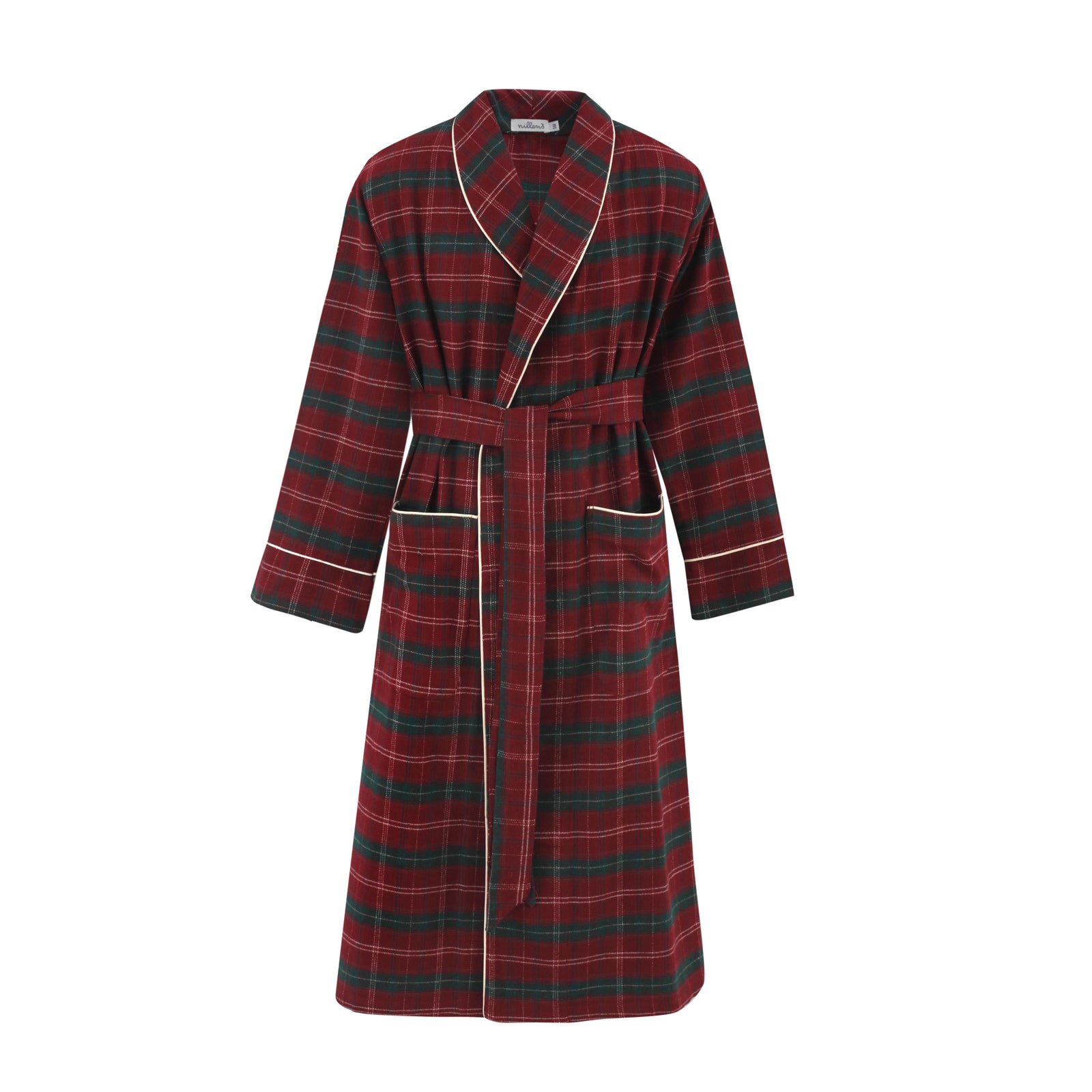 Red/Green Check Piping Robe