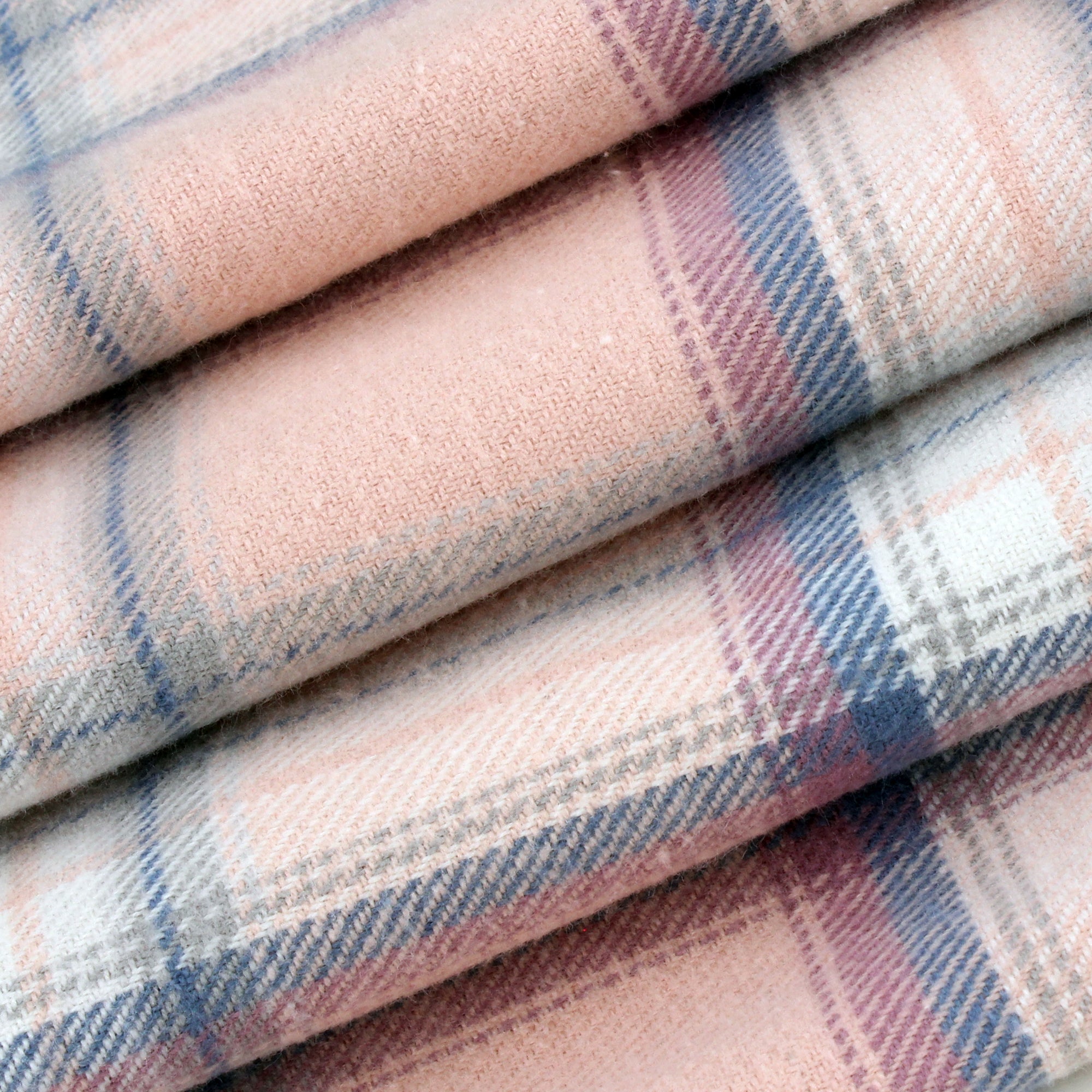 Rose/Blue Check Piping Robe