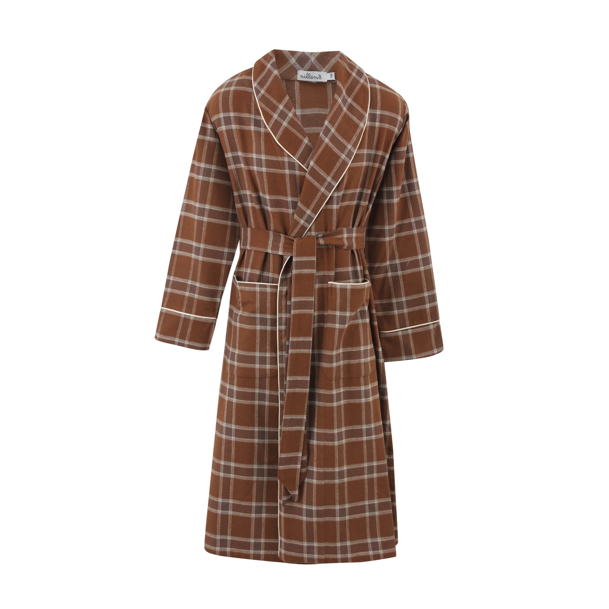 checked dressing gown ladies Ladies Dressing Gown Womens Luxury Tartan Check Robe Hooded Sherpa Housecoat