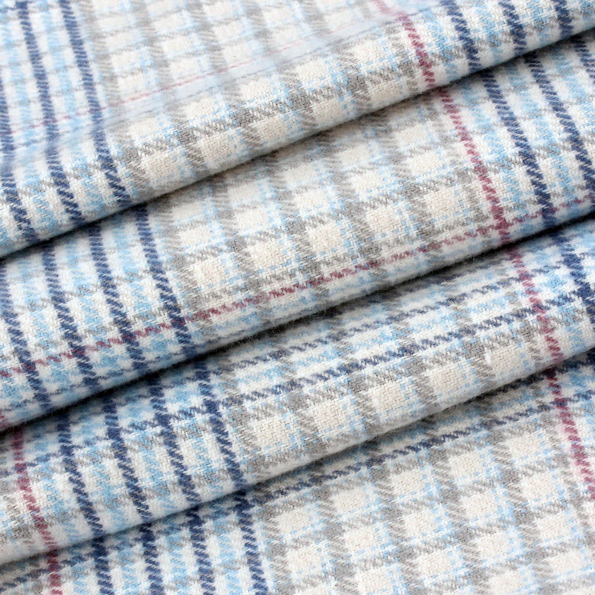 Blue/Grey Check Piping Robe