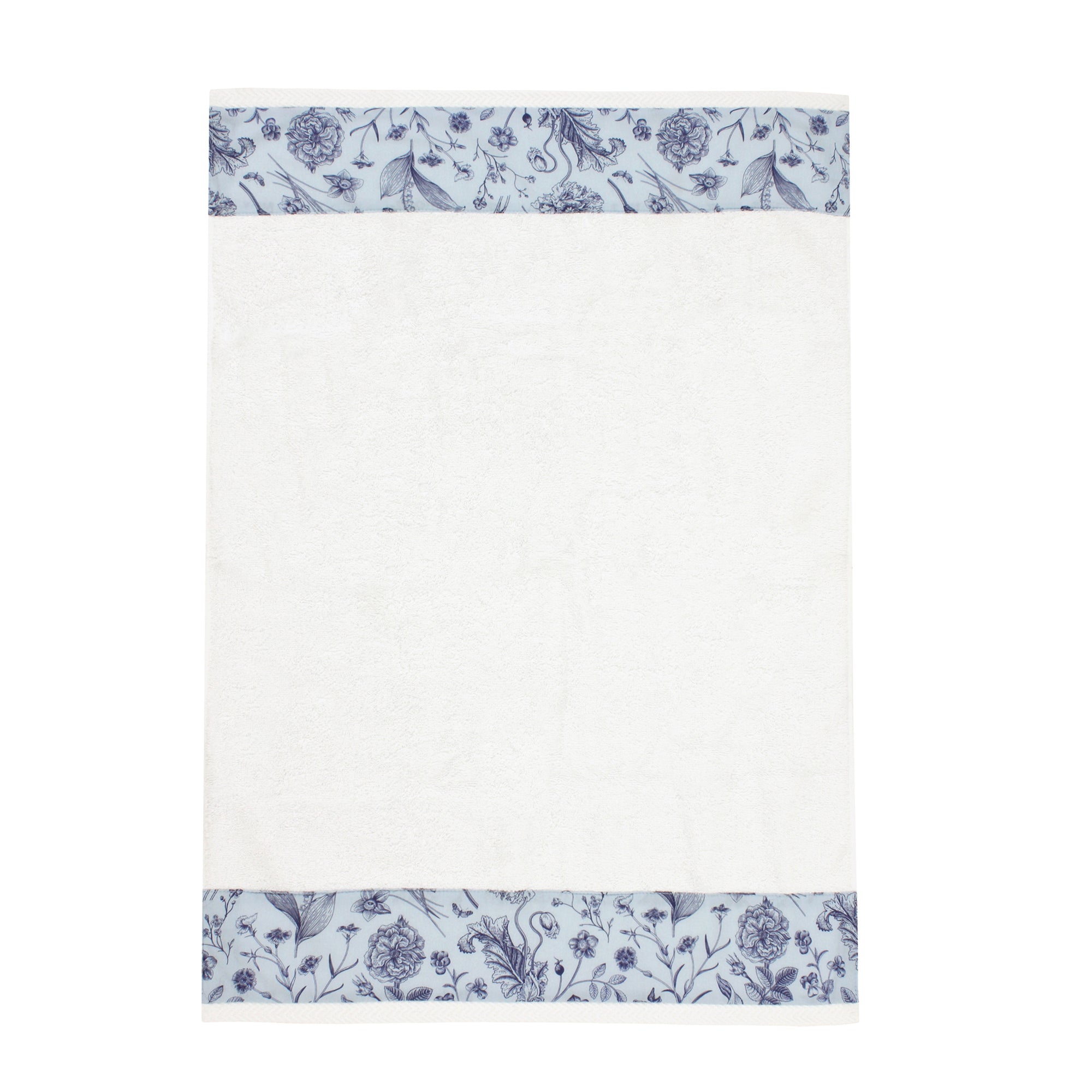 Indigo Florals Face Towel Set