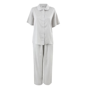 Light Grey Piping Pyjama Set