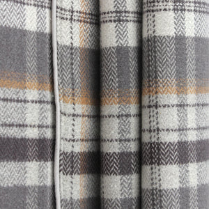 Charcoal  Check Piping Robe