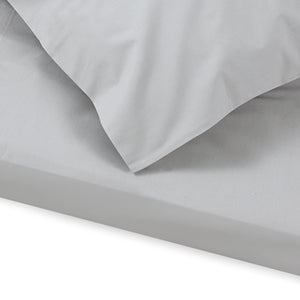 Silver Plain Duvet Cover + Pillowcases (350 TC)