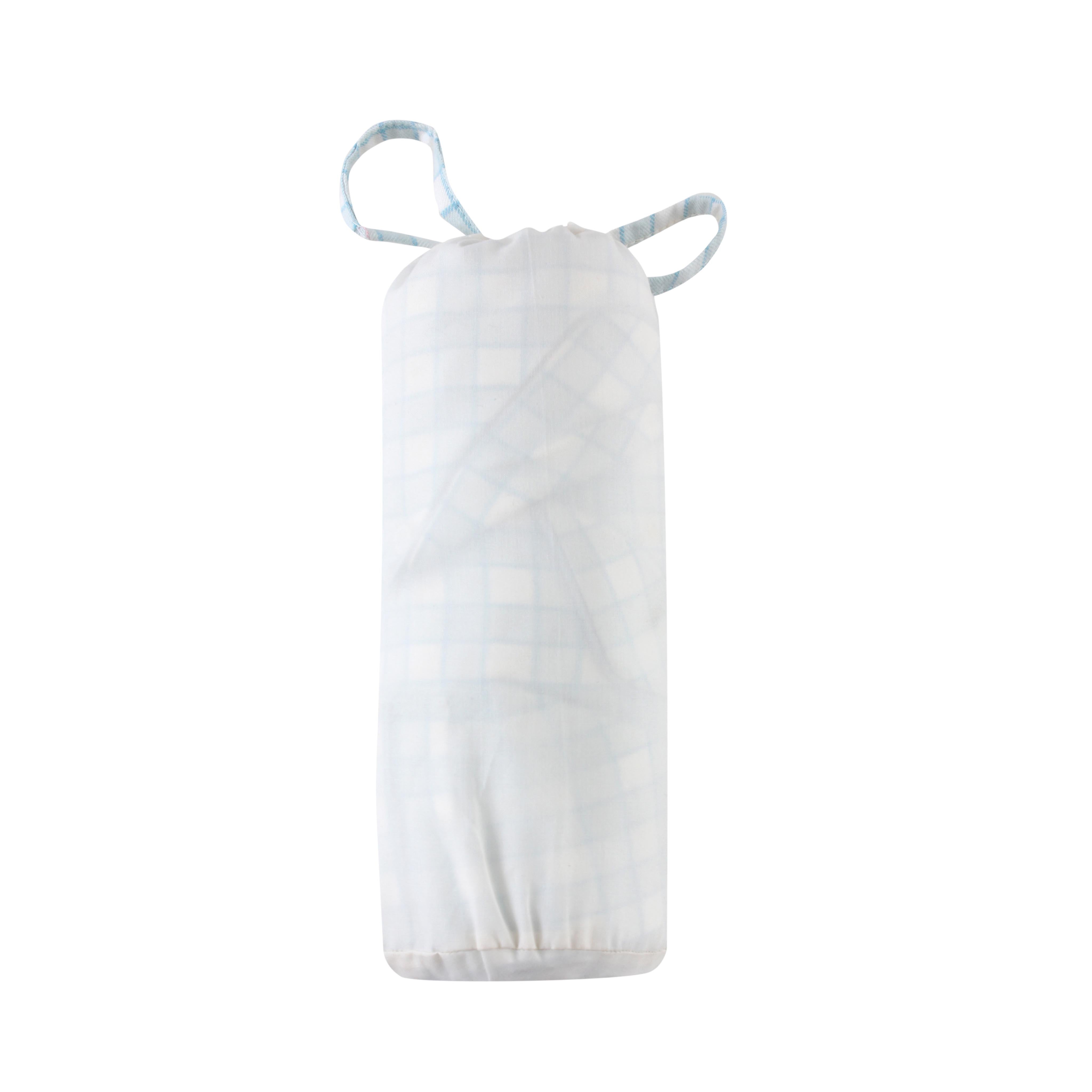 Aqua/White Checks Warm Cotton Pyjama Set