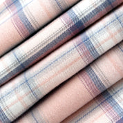 Rose/Blue Checks Warm Cotton Pyjama Set
