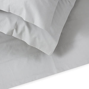 Silver Flat Sheet + Pillowcases (350 TC)